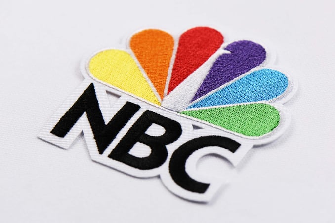 embroidered NBC logo 